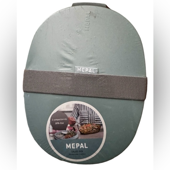 NWT Anthropologie MePal Salad Box, Nordic green, bento, meal prep container - Picture 4 of 13